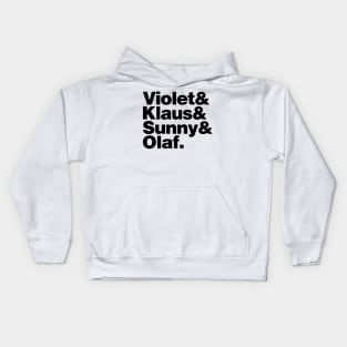 A Series of Unfortunate Names Kids Hoodie